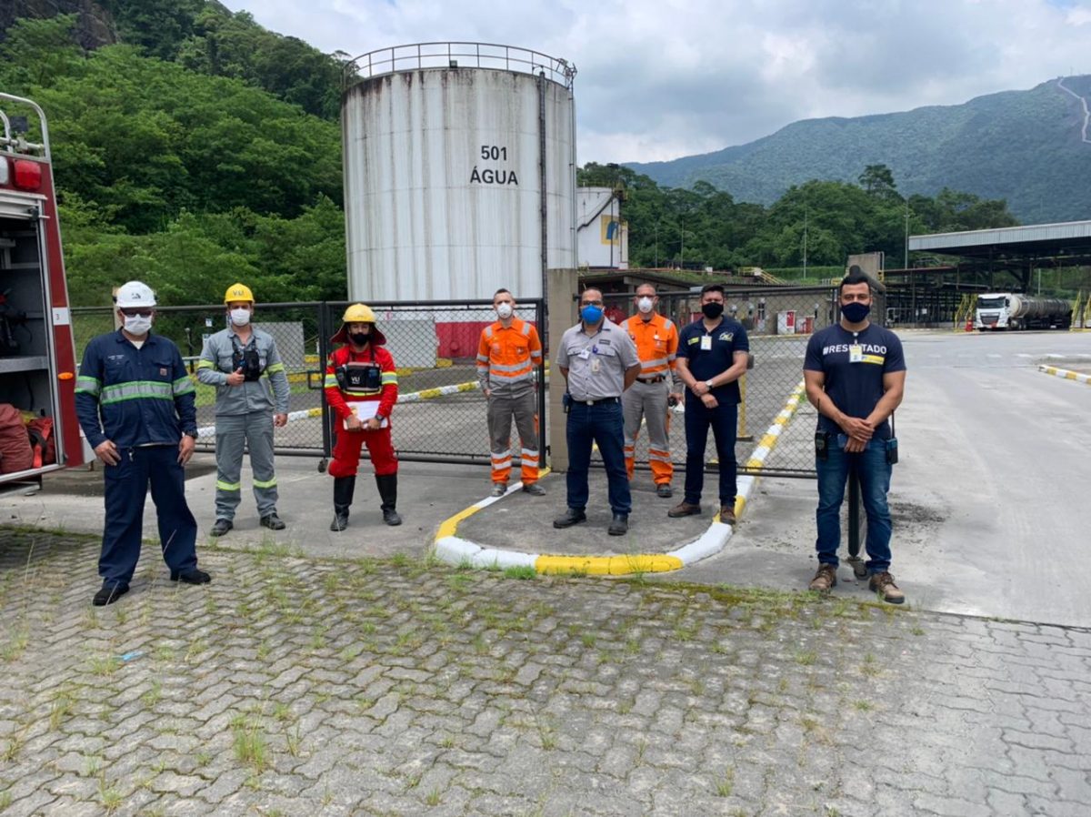 Exercício de simulado é realizado pelo PAM na empresa Ipiranga